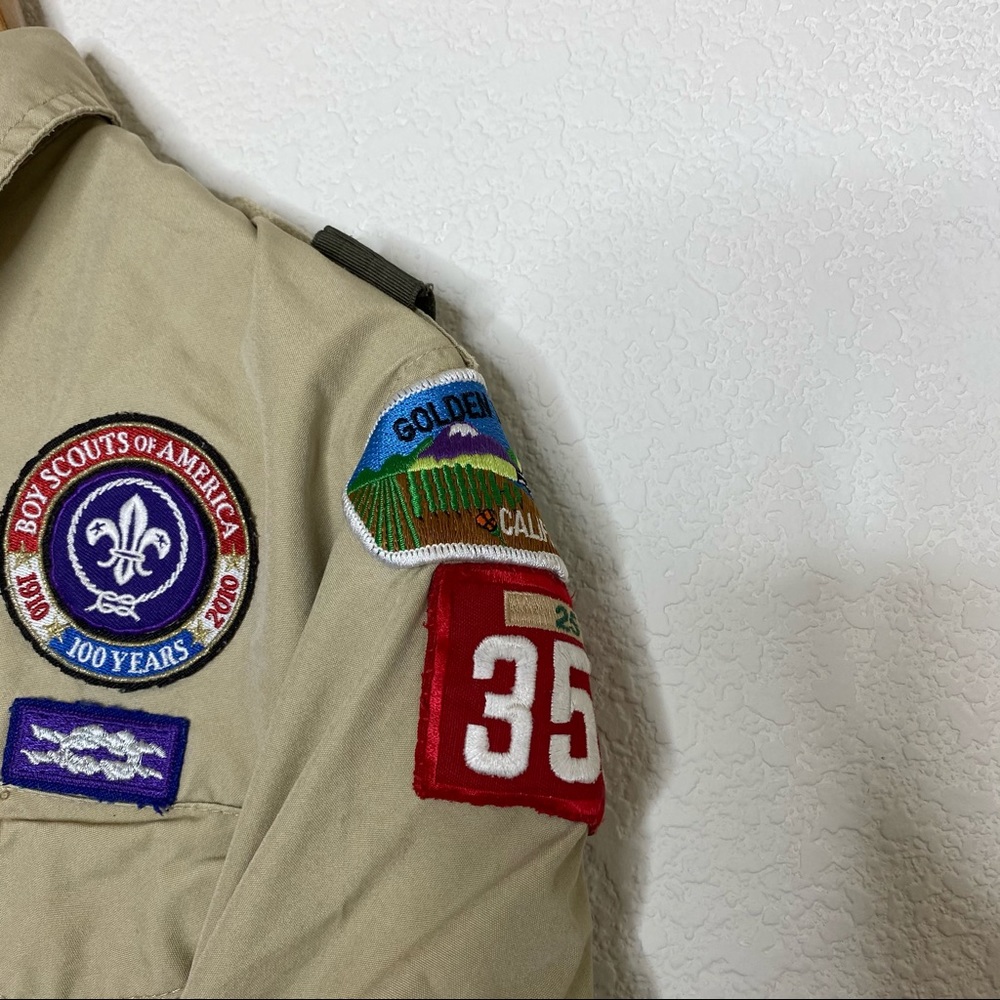 Boy Scouts Troupe 350 Button Down - image 4